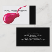 Nail-Techniker-Visitenkarte Visitenkarte (Vorne/Hinten)