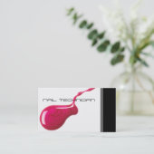 Nail-Techniker-Visitenkarte Visitenkarte (Stehend Vorderseite)