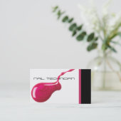 Nail-Techniker-Visitenkarte Visitenkarte (Stehend Vorderseite)