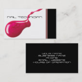 Nail-Techniker-Visitenkarte Visitenkarte (Vorne/Hinten)