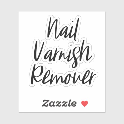 Nail Varnish Remover Speicheraufkleber Aufkleber (Blatt)