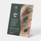 Nail-Wellness-Center-Eigene Fußbodensignatur Sockelschild (Vorderseite)