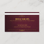 Nail Wellness-Center, Massage Wellness-Center Gesc Visitenkarte (Rückseite)