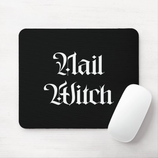 Nail Witch Manicurist Halloween Nail Tech Mousepad (Mit Mouse)