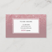 NailArtist elegante DustyRose Visitenkarte (Rückseite)