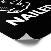 Nailed It - Funny Hammerhead Shark Poster (Ecke)