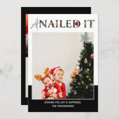 #NailedIt Foto Feiertagskarte (Vorne/Hinten)