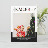 #NailedIt Foto Feiertagskarte (Stehend Vorderseite)