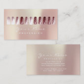 Nails Art Beauty Studio Glitzer Red BeanPearly Visitenkarte (Vorne/Hinten)