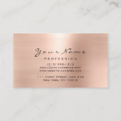 Nails Art Glitzer Pinie Rosa Manicure Tropfen Visitenkarte (Rückseite)