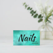 Nails Art Moderne Beauty Visitenkarte (Stehend Vorderseite)