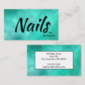 Nails Art Moderne Beauty Visitenkarte (Vorne/Hinten)