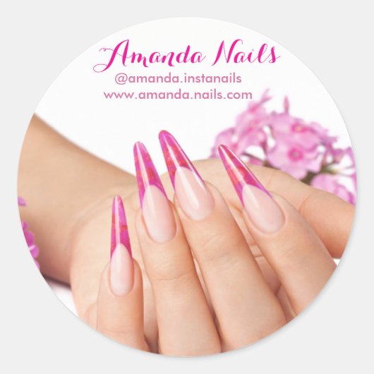 Nails Artist Aufkleber (Vorderseite)
