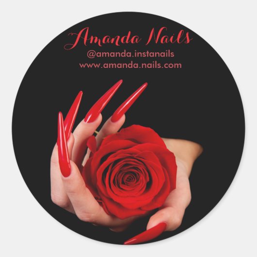 Nails Artist Aufkleber (Vorderseite)
