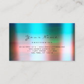 Nails Artist Beauty Studio Ombre Ocean Blue Visitenkarte (Rückseite)