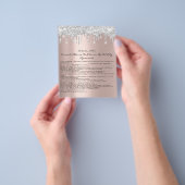 Nails Artist Liability Waiver Rose Blush Silver Flyer (Gruppe)