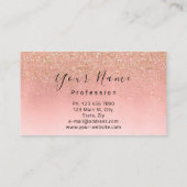 Nails Artist Makeup Rose Lila Kiss Lips Glitzer Visitenkarte (Rückseite)