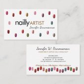 Nails Artist Makeup Visitenkarte (Vorne/Hinten)