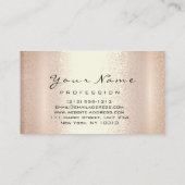 Nails Artist Pink Rose Manicure Pediküre Modern Visitenkarte (Rückseite)