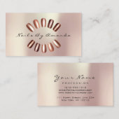 Nails Artist Spark Rose Eros Bendato Visitenkarte (Vorne/Hinten)