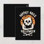 Nails bootischer Halloween Postkarte (Vorne/Hinten)