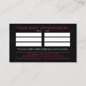 Nails by - Original Text-Logo Zeichnend Glitzer Pi Visitenkarte (Rückseite)