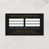 Nails by - Original Text-Logo Zeichnend Golden Visitenkarte (Rückseite)