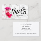 Nails Chic Marmor Visitenkarte (Vorne/Hinten)