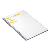 Nails Coffee Repeat Zitat-Notebook Notizblock (Rechte Seite)