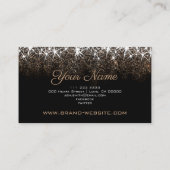 Nails Designer Luminous Golden Glitzer Glam Stars Visitenkarte (Rückseite)