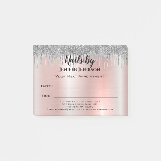 Nails Ernennung Post-it® Notes Post-it Klebezettel (Vorderseite)