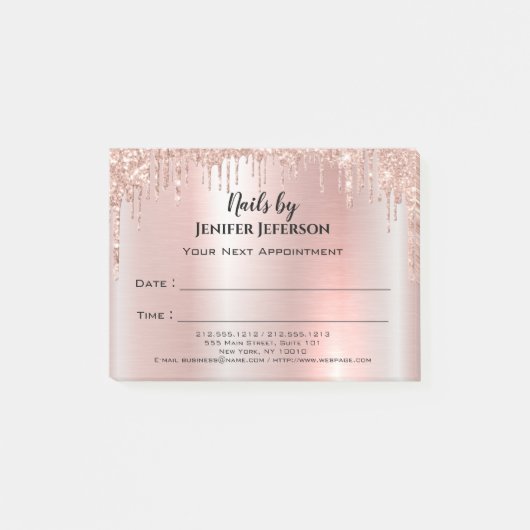 Nails Ernennung Post-it®-Notizen Post-it Klebezettel (Vorderseite)