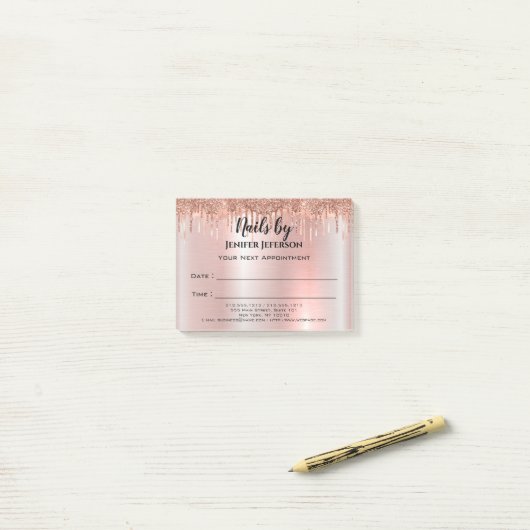 Nails Ernennung Post-it®-Notizen Post-it Klebezettel (Auf Schreibtisch)