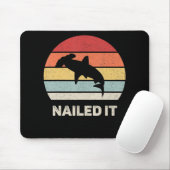 Nails Hammerhead Shark Funny Shark Mousepad (Mit Mouse)