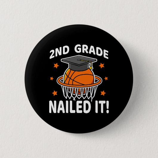 Nails It Basketball Player Abschluss B Button (Vorderseite)