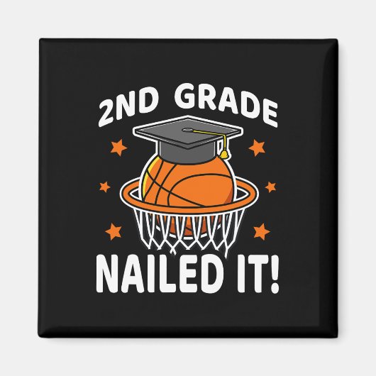 Nails It Basketball Player Abschluss B Magnet (Vorne)