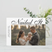 Nails It Festivals Family Weihnachtskarte Feiertagskarte (Stehend Vorderseite)