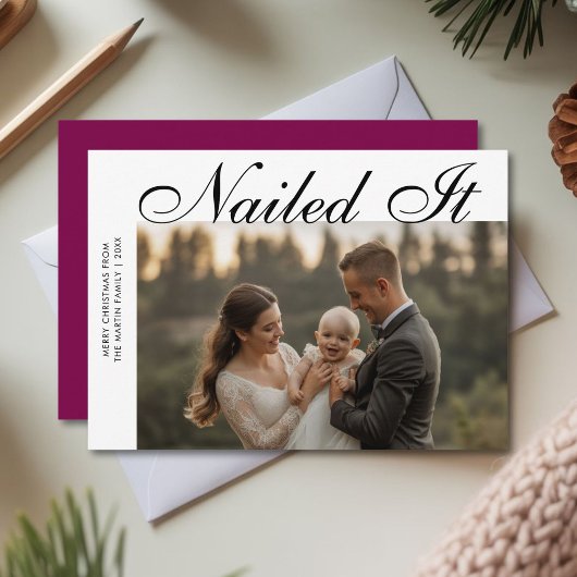 Nails It Festivals Family Weihnachtskarte Feiertagskarte