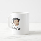 Nails It Funny Martin Luther Christliche Geschenki Kaffeetasse (Vorderseite Links)