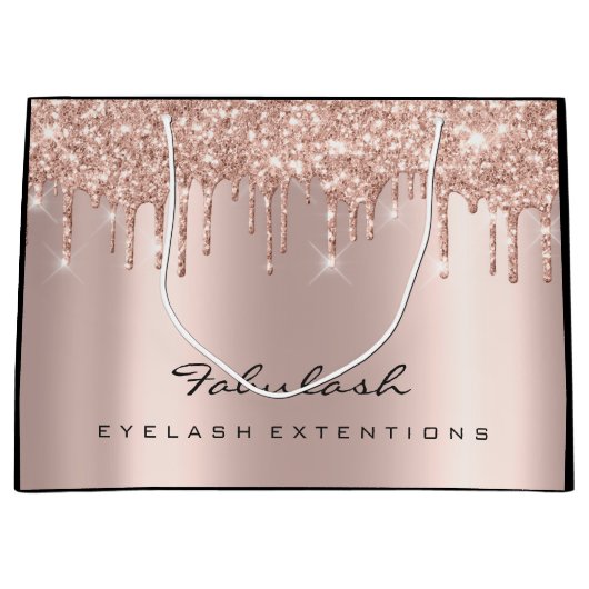 Nails Lashes Funkelnd Tropfen Makeup Beauty Bridal Große Geschenktüte (Vorderseite)