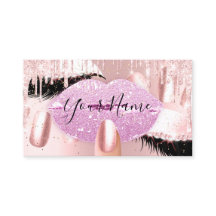 Nails Makeup Artist Pink Kiss Lip Lash QRCODE Logo