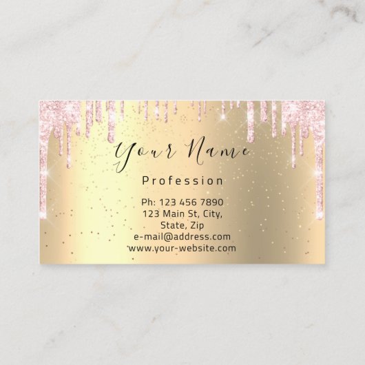 Nails Makeup Artist Pink Tropfens Kiss Lips Rot Visitenkarte (Rückseite)