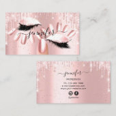 Nails Makeup Artist Rose Gletscher Kiss Lips Rose  Visitenkarte (Vorne/Hinten)