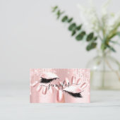 Nails Makeup Artist Rose Gletscher Kiss Lips Rose  Visitenkarte (Stehend Vorderseite)