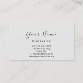 Nails Manicure Makeup Artist Gray Pink Kiss Lippen Visitenkarte (Rückseite)