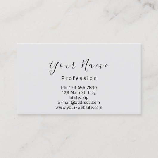 Nails Manicure Makeup Artist Gray Pink Kiss Lippen Visitenkarte (Rückseite)