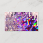Nails Manicure Makeup Holographic Kiss Lips VIP Visitenkarte (Rückseite)