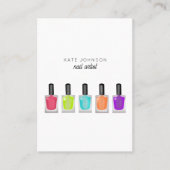 Nails Manicure Pedicure Beauty Nail Artist Modern Visitenkarte (Vorderseite)