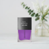 Nails Manicure Pedicure Beauty Nail Artist QR Code Visitenkarte (Stehend Vorderseite)