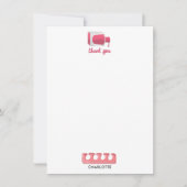 Nails Manicure Pedicure Beauty Salon  Dankeskarte (Vorderseite)